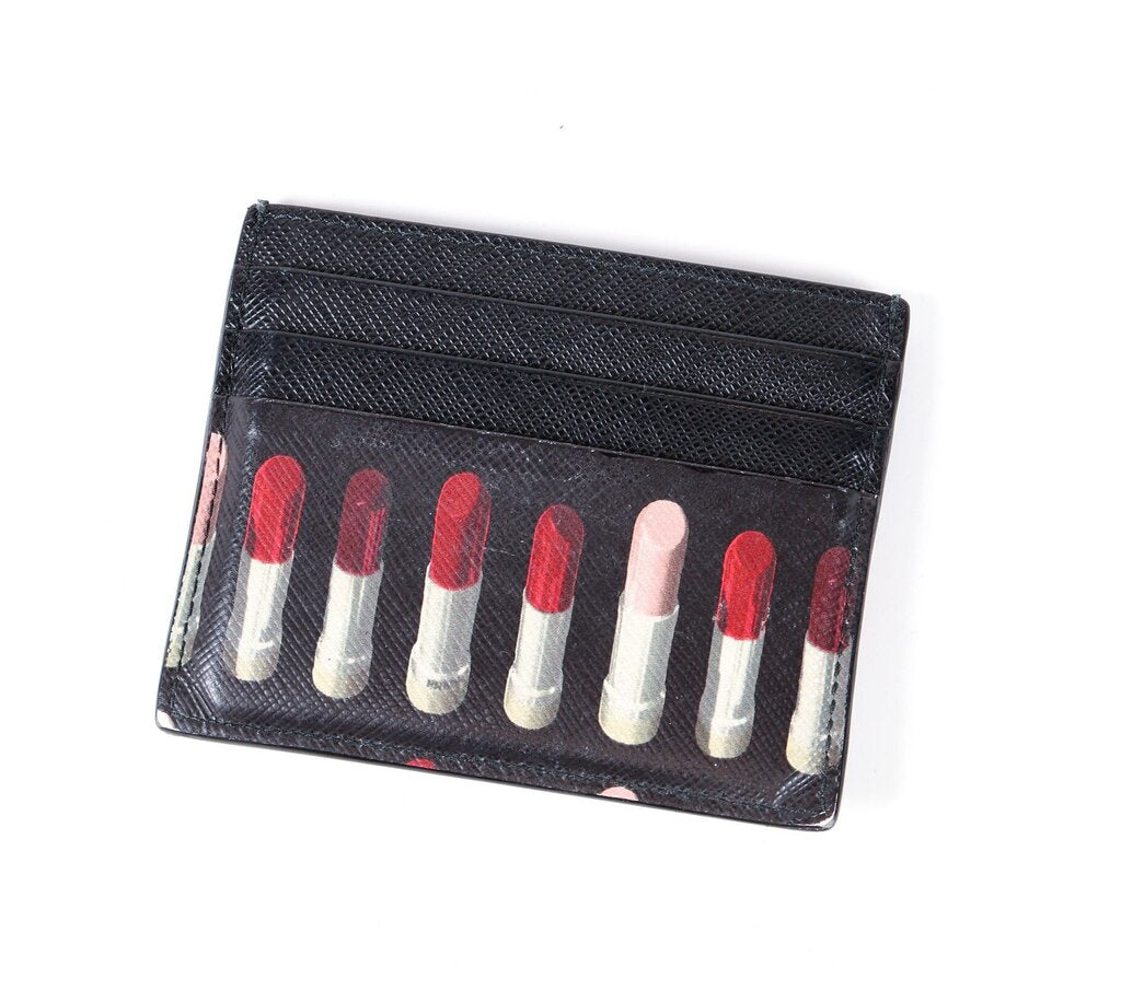 Saffiano Lipstick Card Wallet