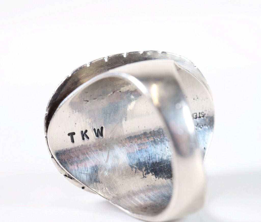 Sterling and Turquoise Ring (10.5)