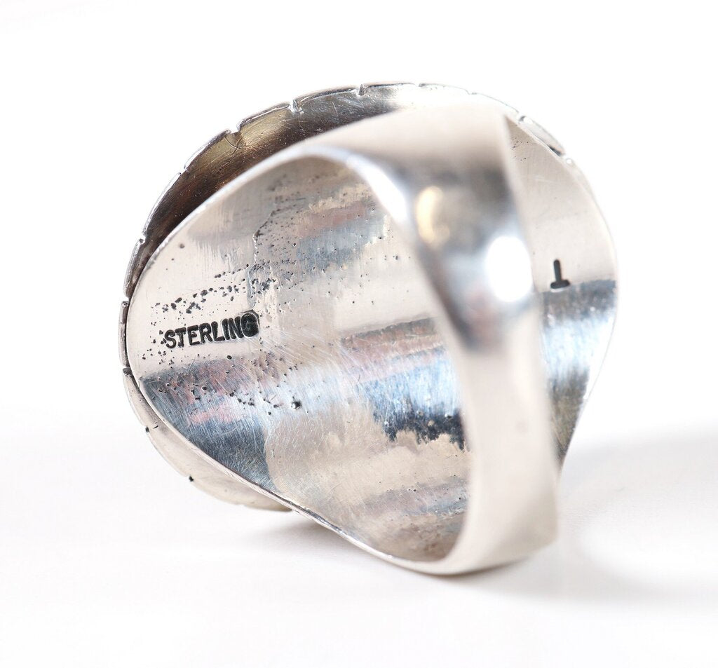 Sterling and Turquoise Ring (10.5)