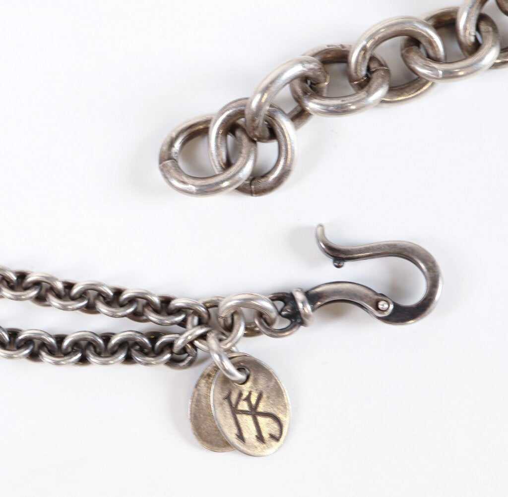 Oxidized Sterling 'Essential Light Chain' Necklace