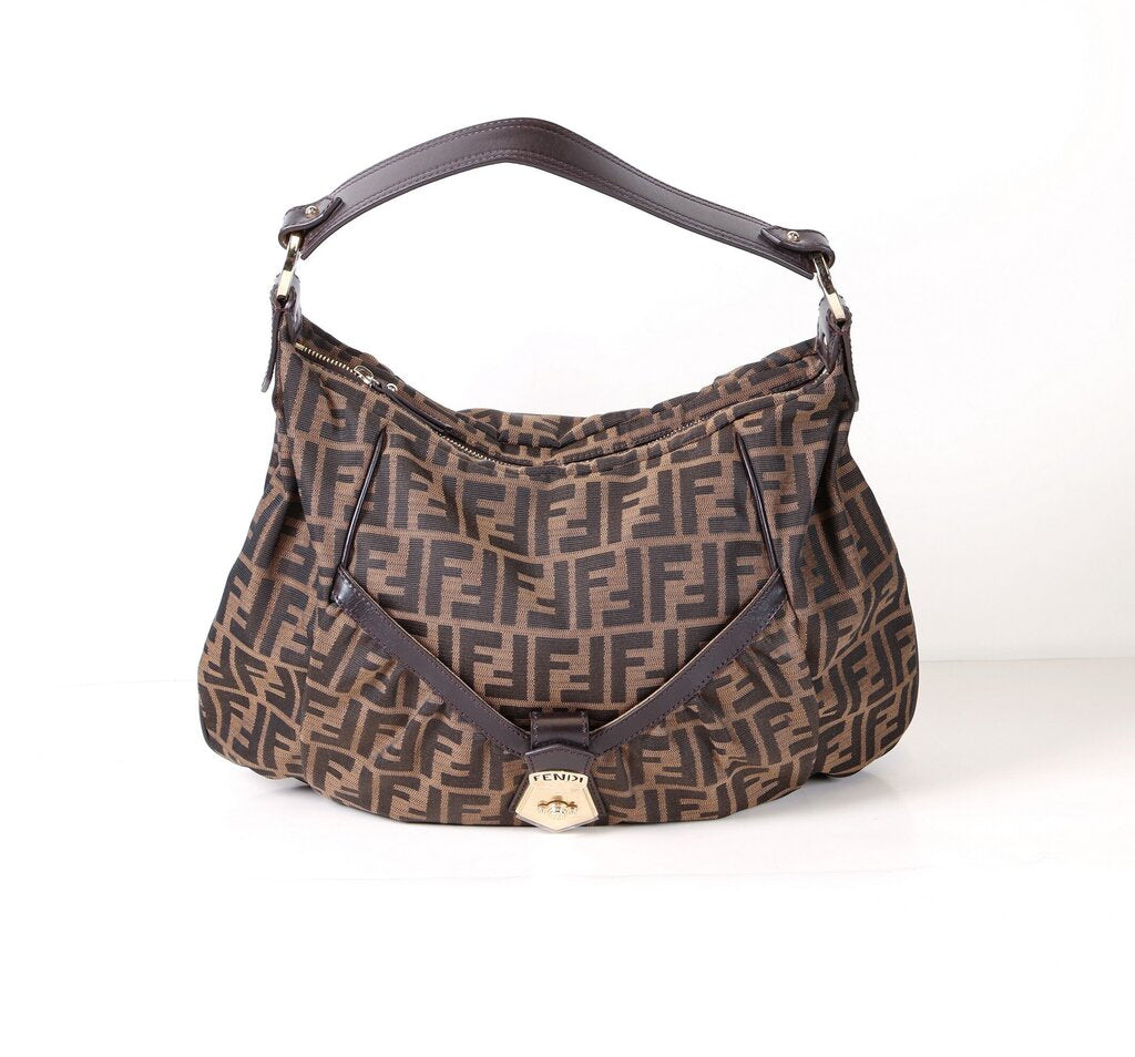 Monogram Zucca Shoulder Hobo Bag