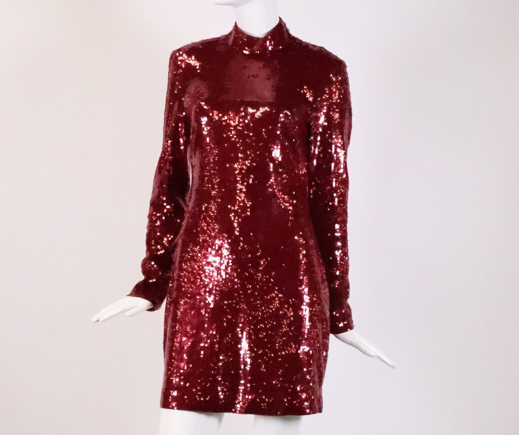 Magenta 'Sylee' Sequin Mini Dress (S)