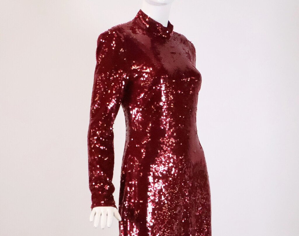 Magenta 'Sylee' Sequin Mini Dress (S)