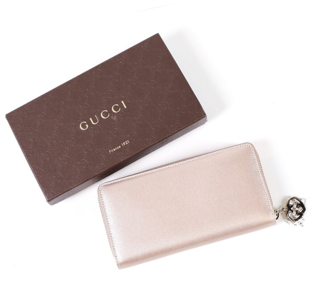 Neutral Long Zip Around Wallet