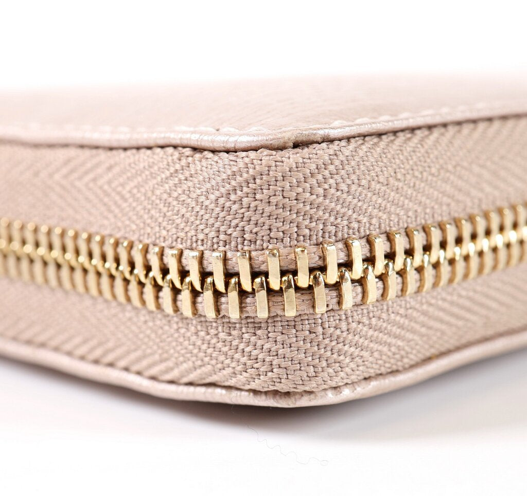 Neutral Long Zip Around Wallet