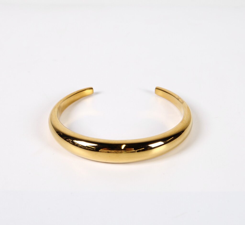 Gold Plate 'Crush' Cuff