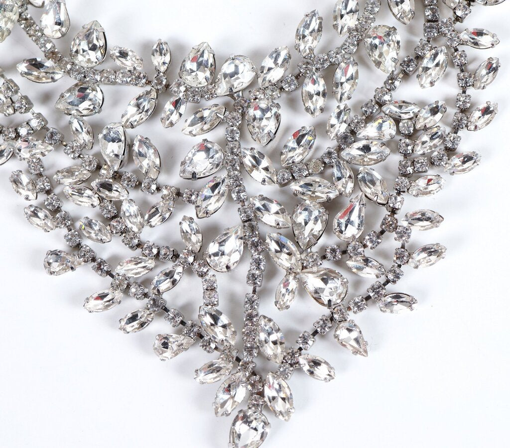 Rhinestone Bib Necklace