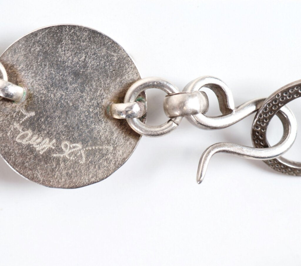 Sterling Recycled Glass and Polished Stone Choker