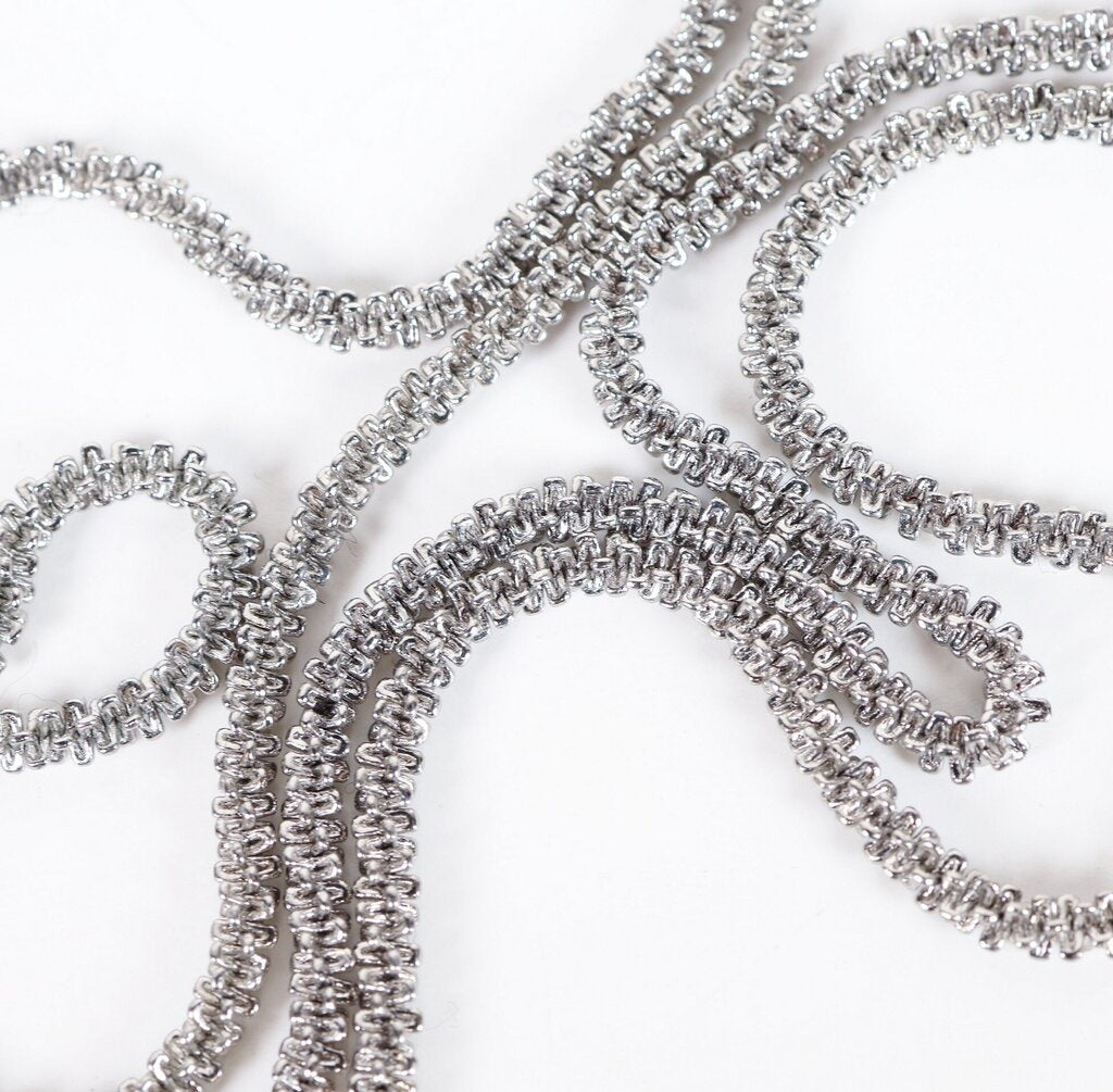 Rhodium Plated 'Phara' Tassel Necklace