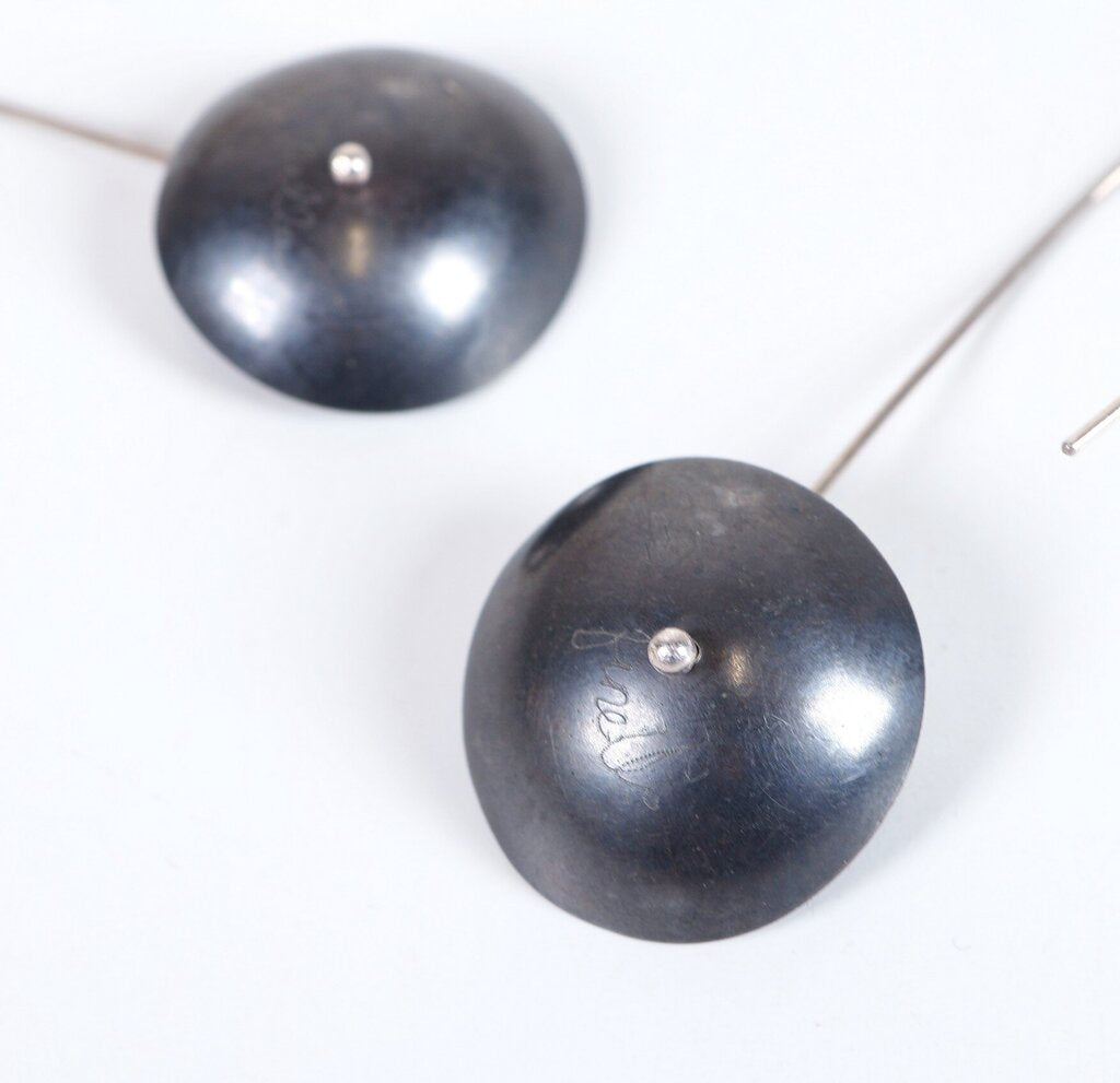 last chance! Oxidized Sterling 'Ranuncula' Earrings