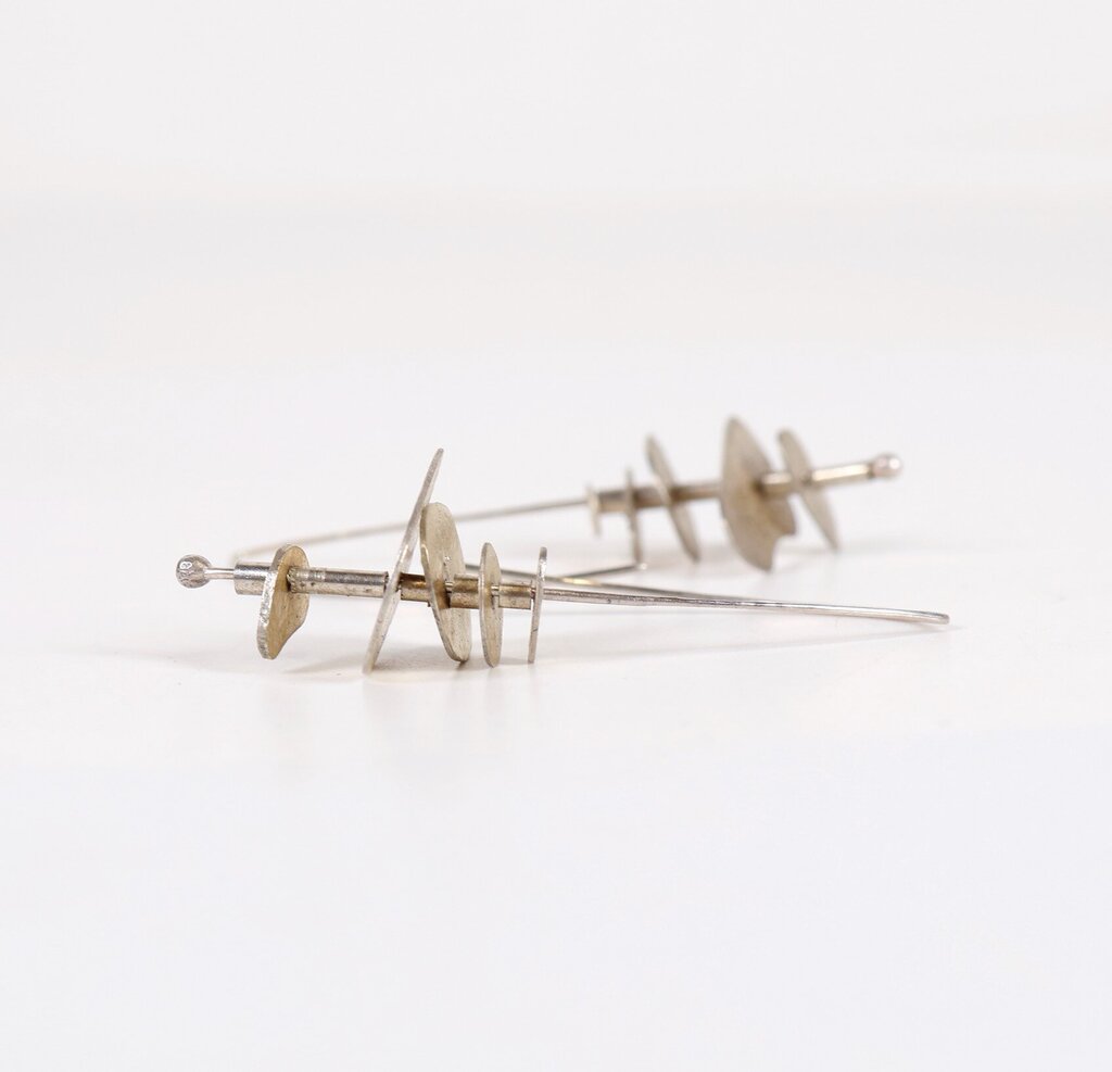 last chance! Sterling and 18K Gold Plate 'Super Stacks' l Earrings
