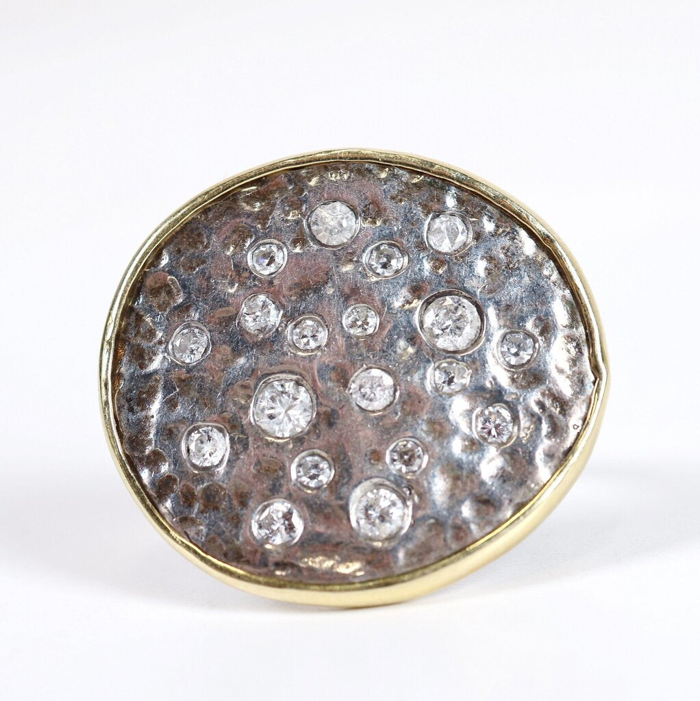 Sterling 14K and Diamond 'Frame' Ring (7)