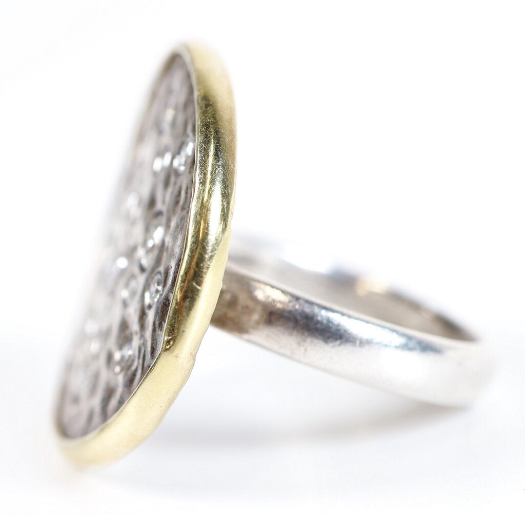 Sterling 14K and Diamond 'Frame' Ring (7)