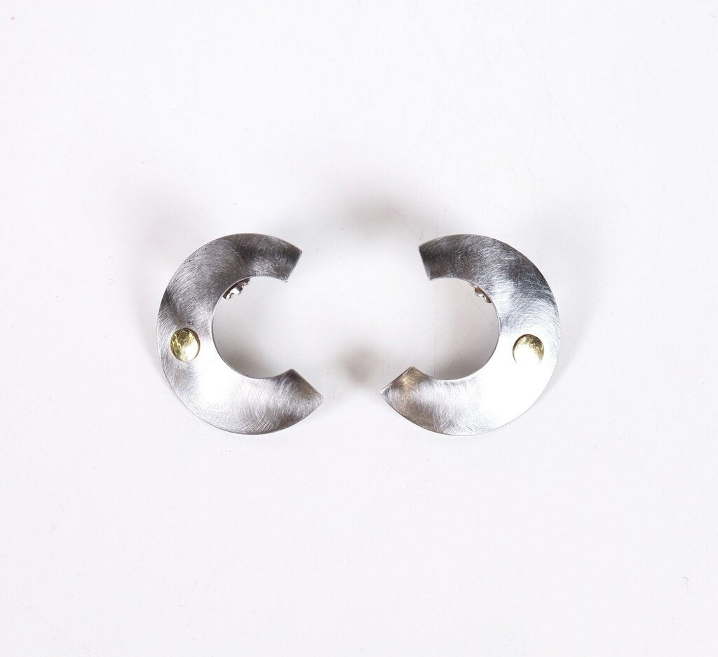 Sterling and 14K Earrings
