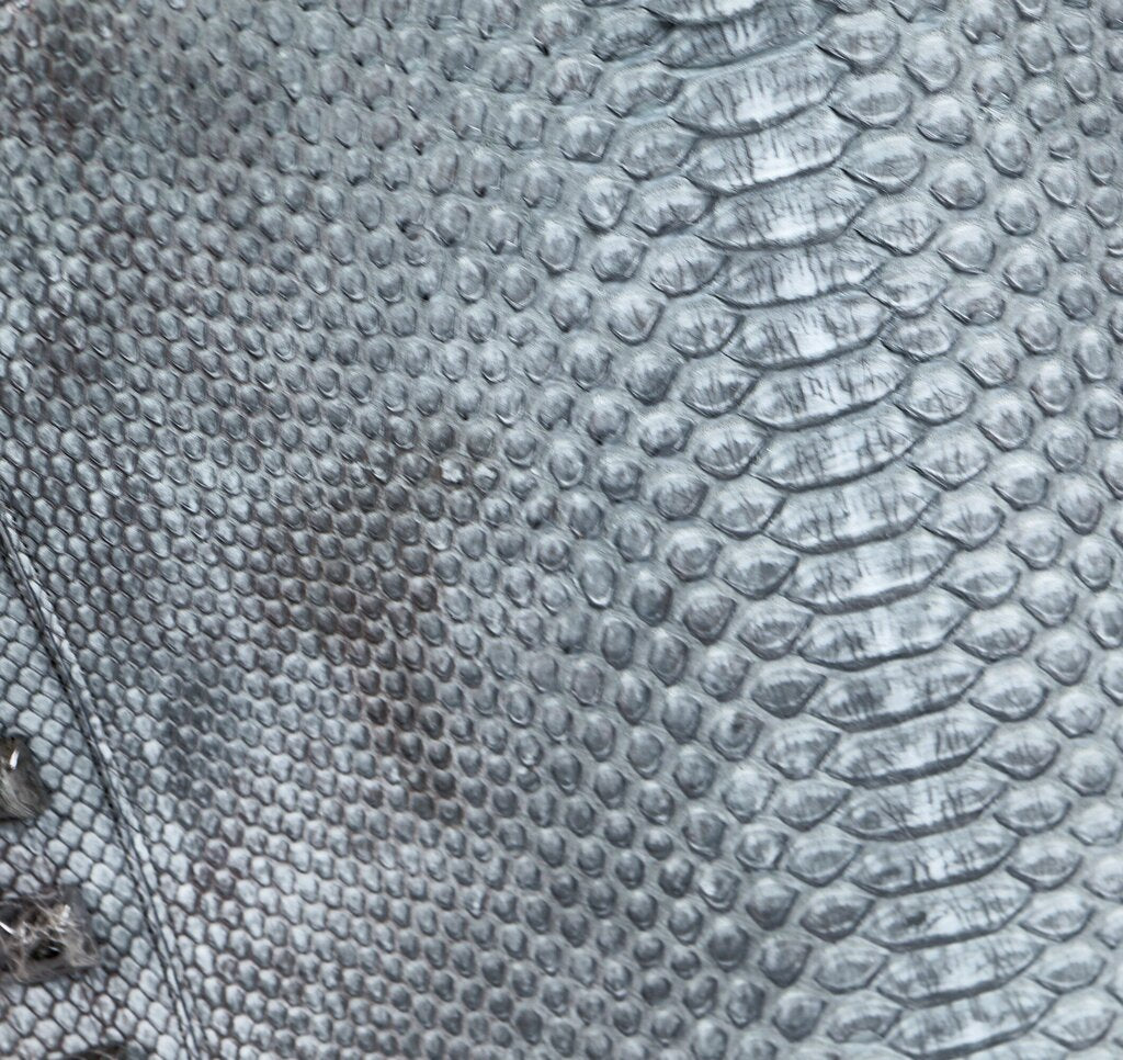 Grey Crocodile Handbag