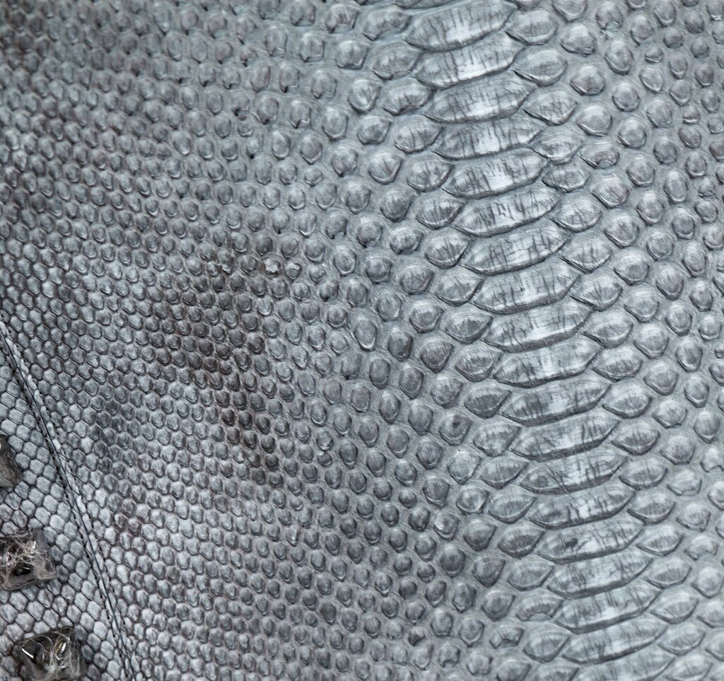 Grey Crocodile Handbag