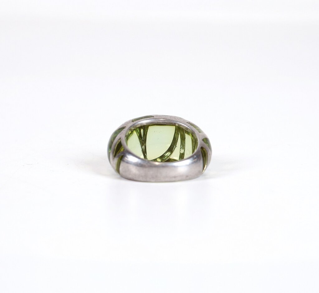 Sterling and Glass Ring (7)