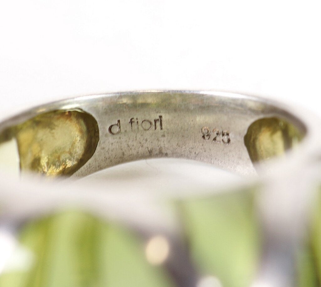 Sterling and Glass Ring (7)