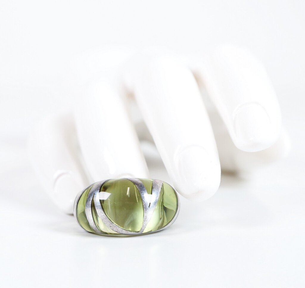 Sterling and Glass Ring (7)