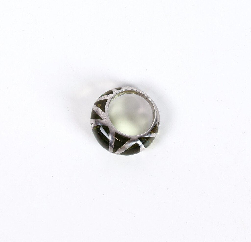Sterling and Glass Ring (7)