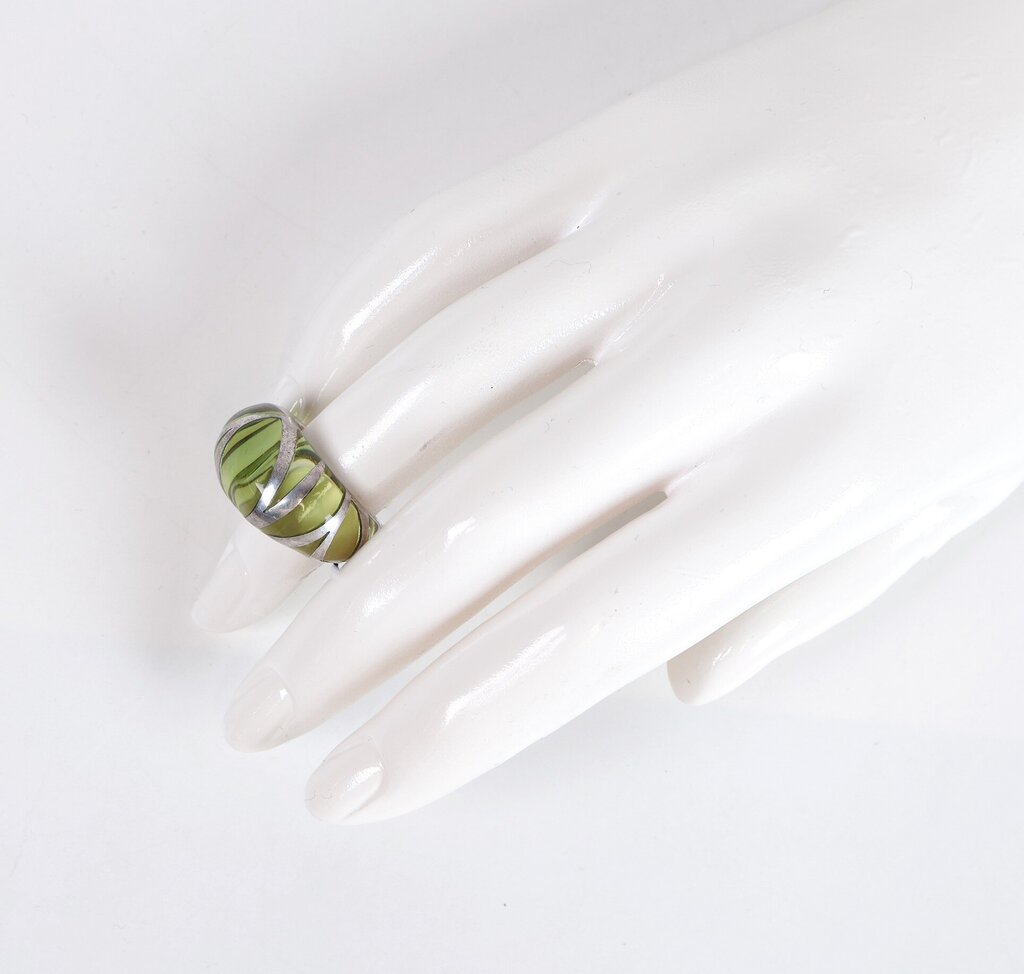 Sterling and Glass Ring (7)