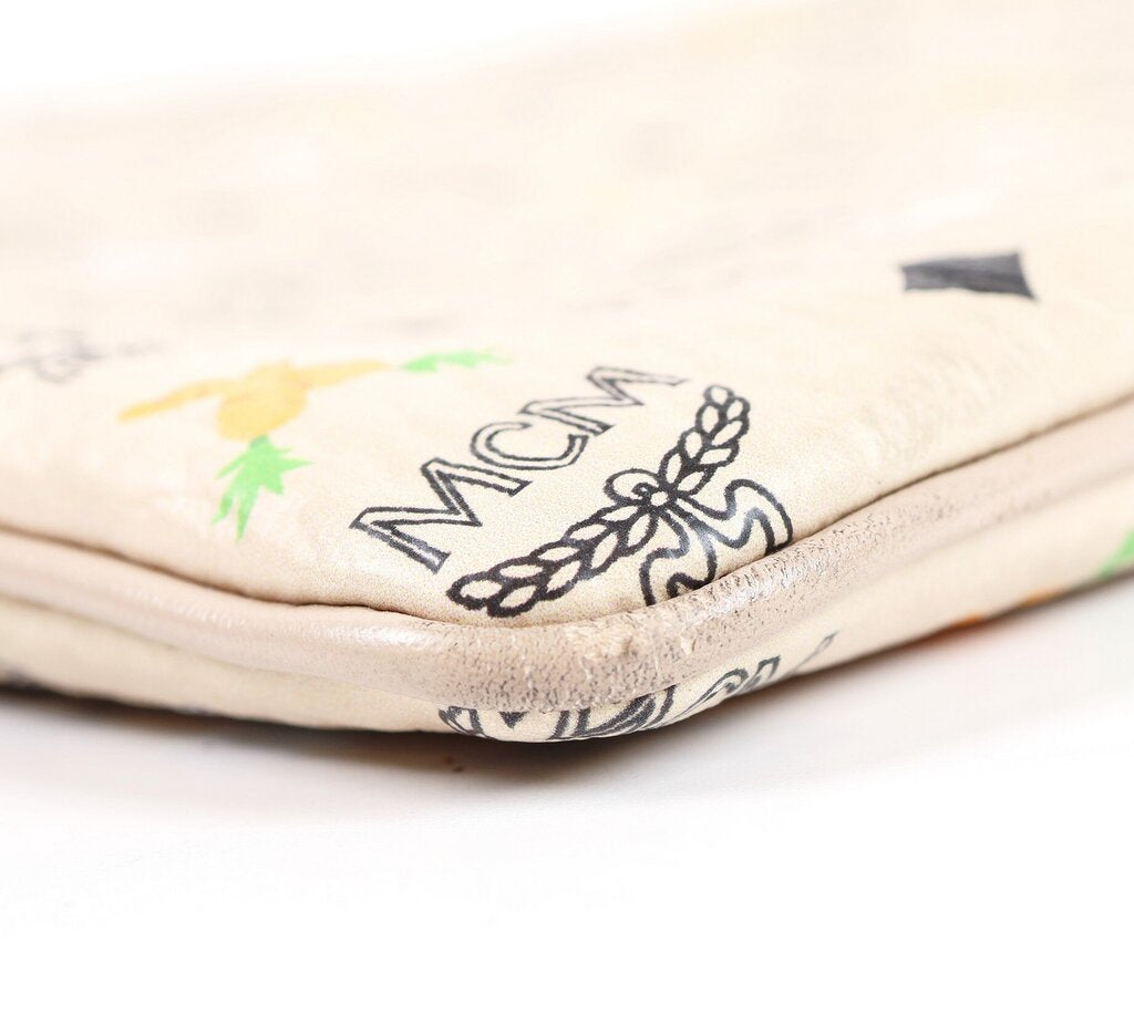 Cream Rabbit Print Crossbody Bag