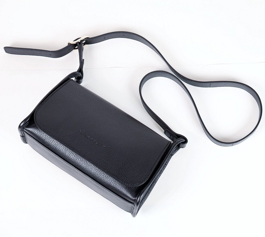 Black Leather Crossbody