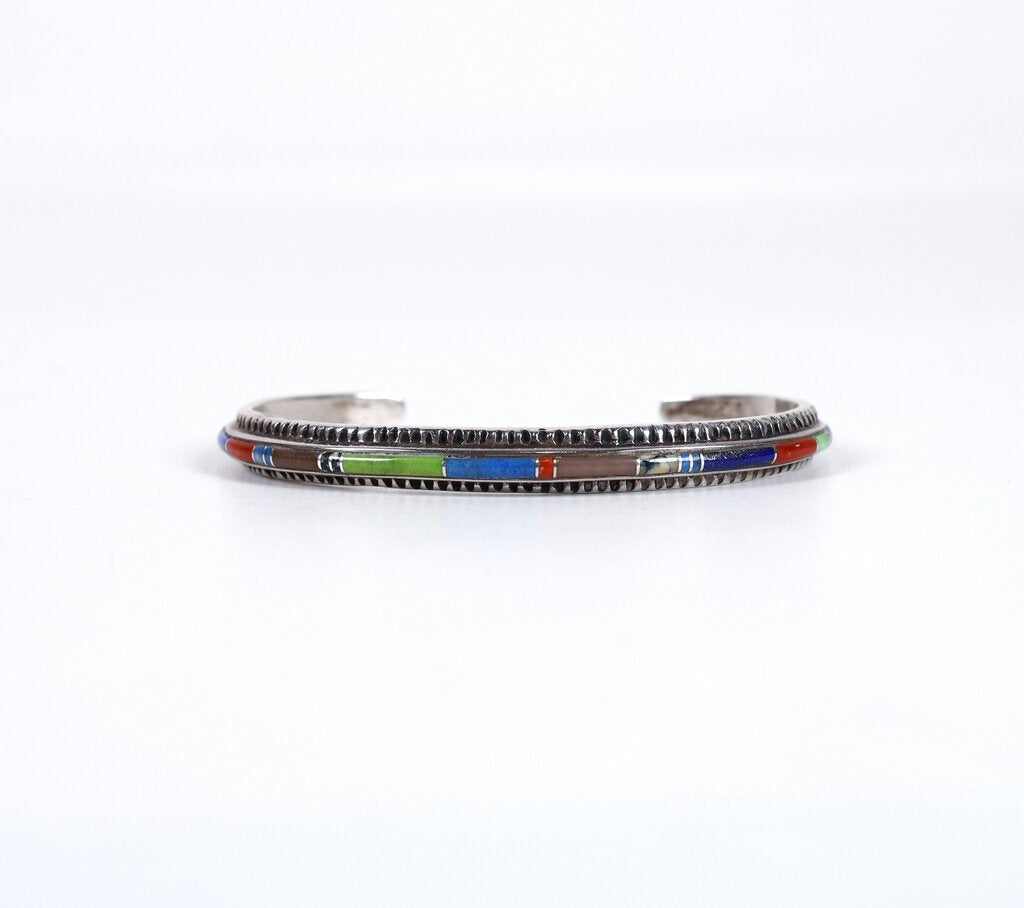 Sterling and Inlay Bracelet