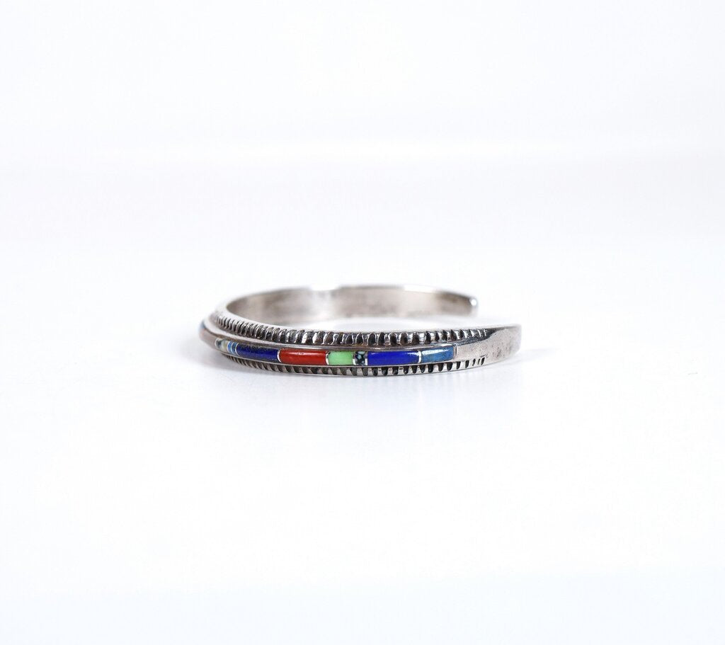 Sterling and Inlay Bracelet