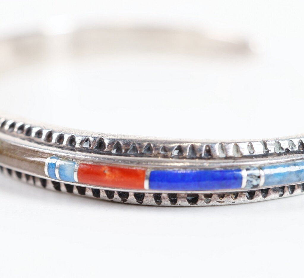 Sterling and Inlay Bracelet