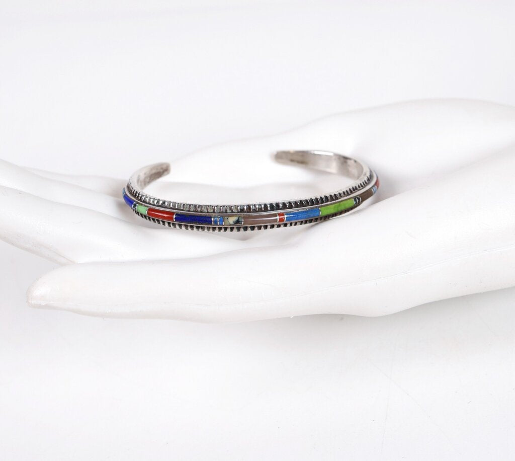 Sterling and Inlay Bracelet