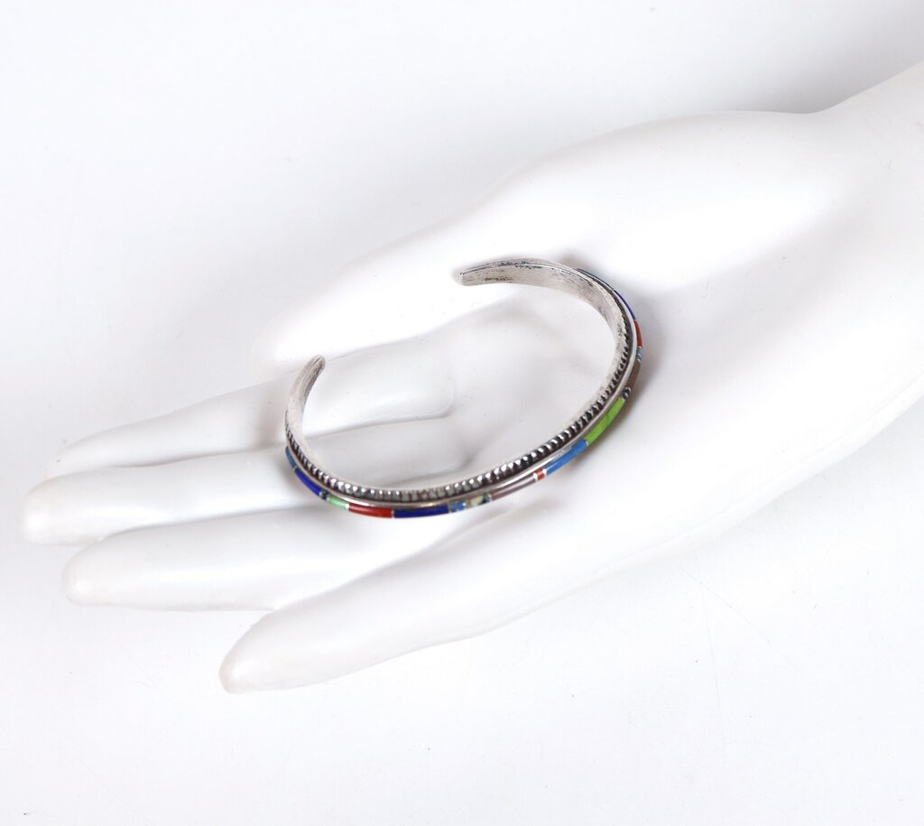 Sterling and Inlay Bracelet