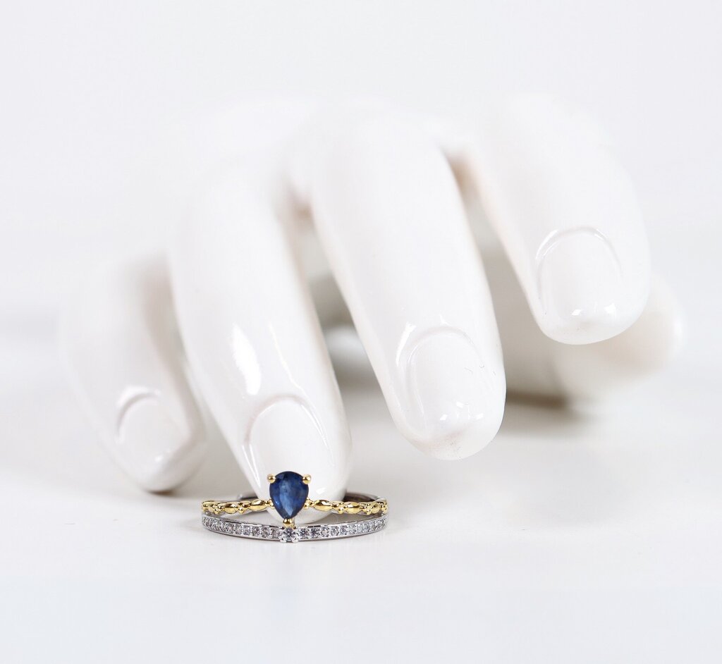Sterling Gold Fill and Zircon Ring (6)