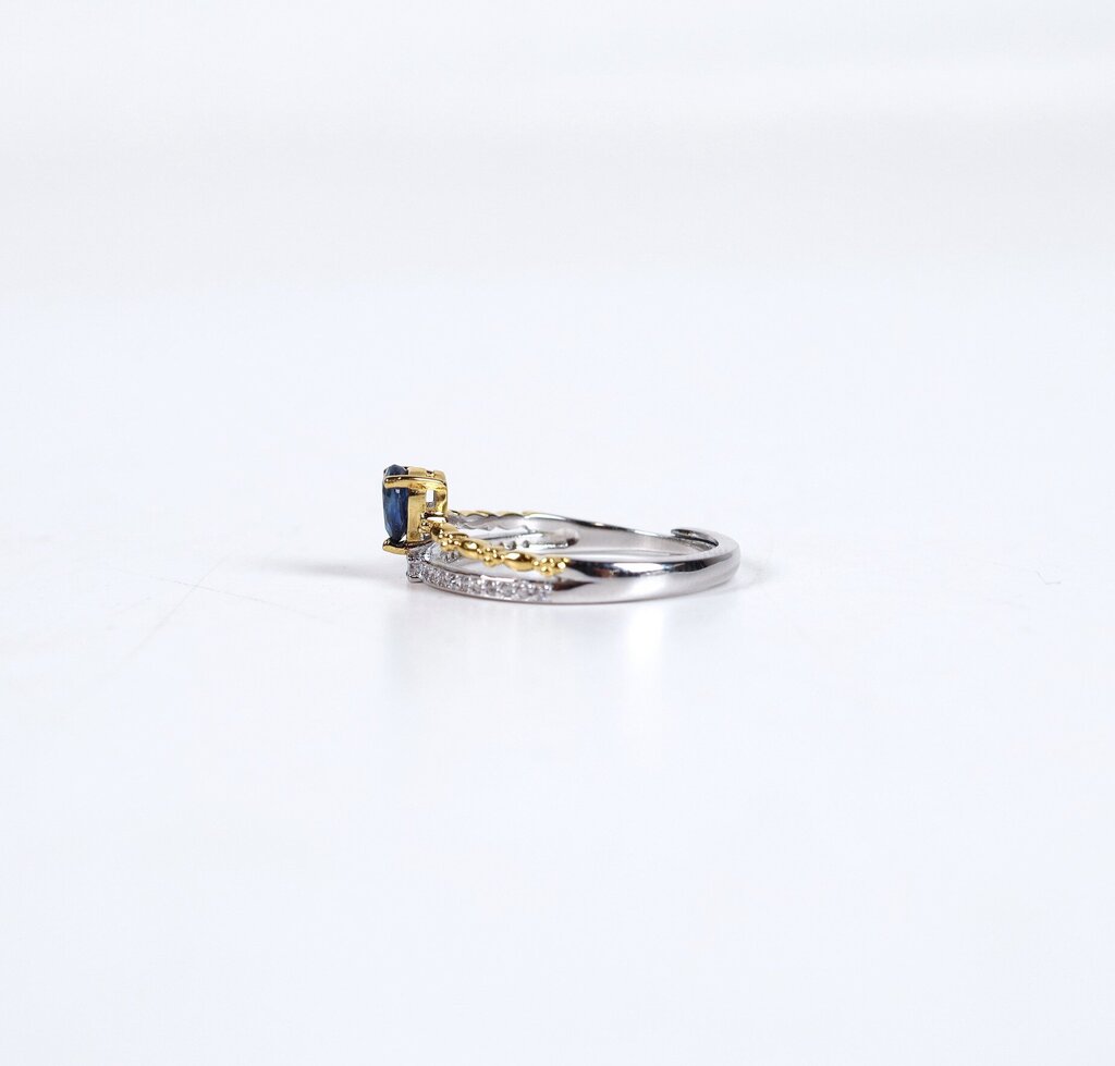 Sterling Gold Fill and Zircon Ring (6)