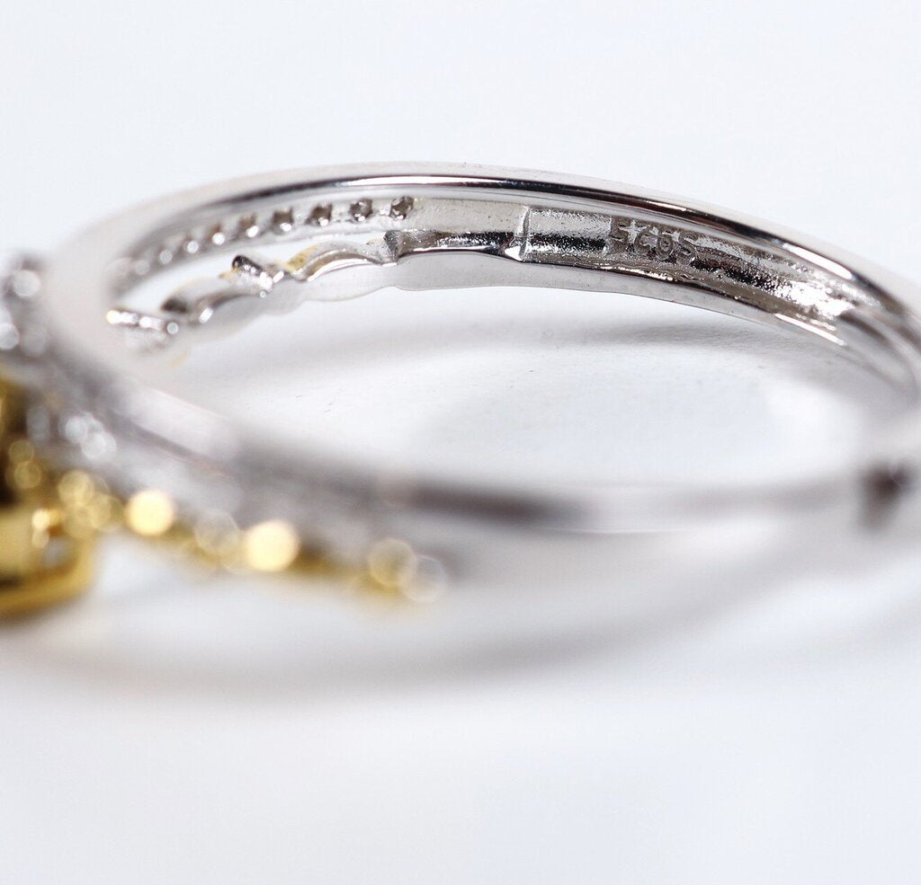 Sterling Gold Fill and Zircon Ring (6)