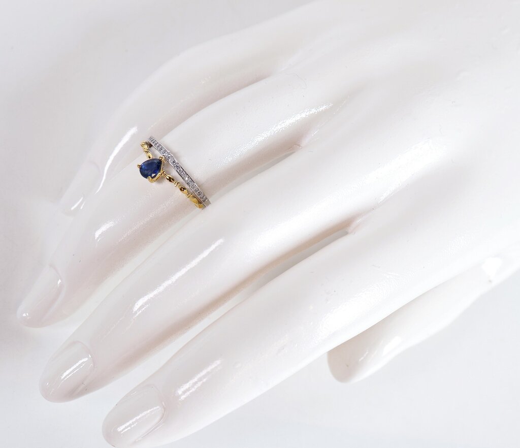 Sterling Gold Fill and Zircon Ring (6)