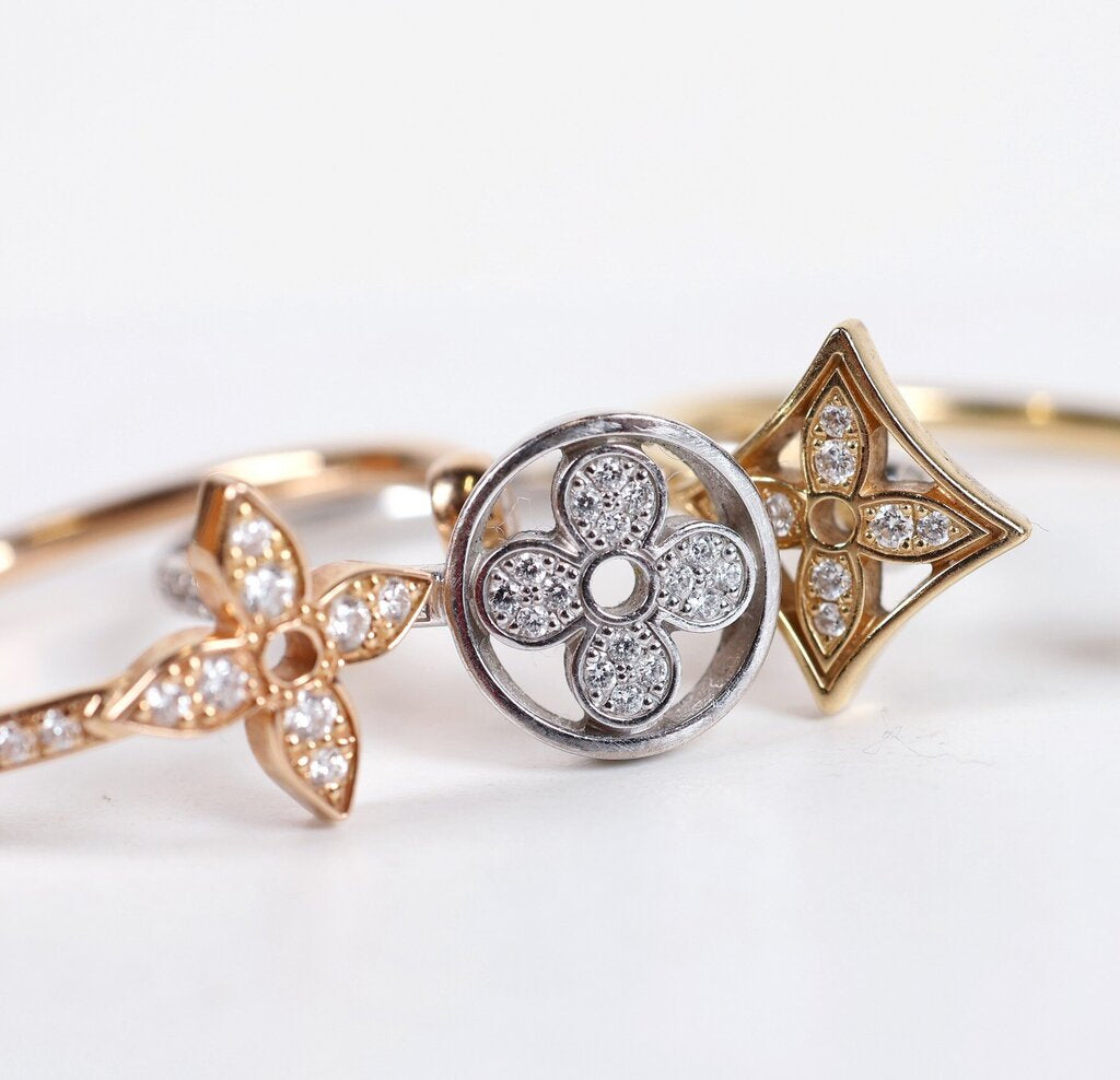 Idylle Blossom Pave Ring Trio (8)