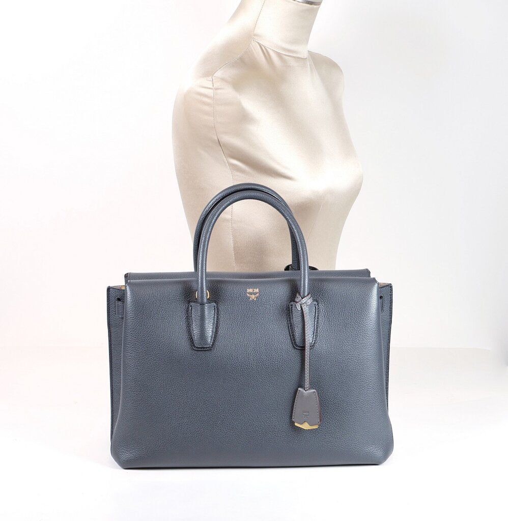'Milla' Grey Top Handle Bag