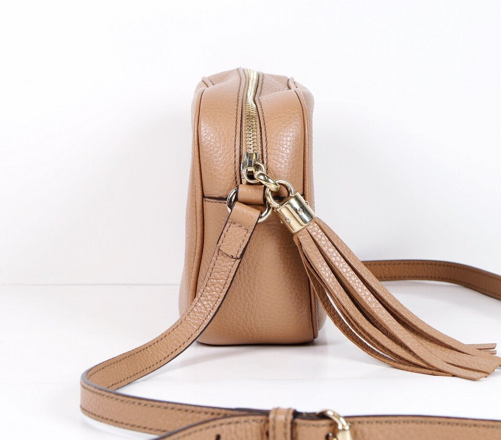 Tan Small Soho Disco Crossbody Bag