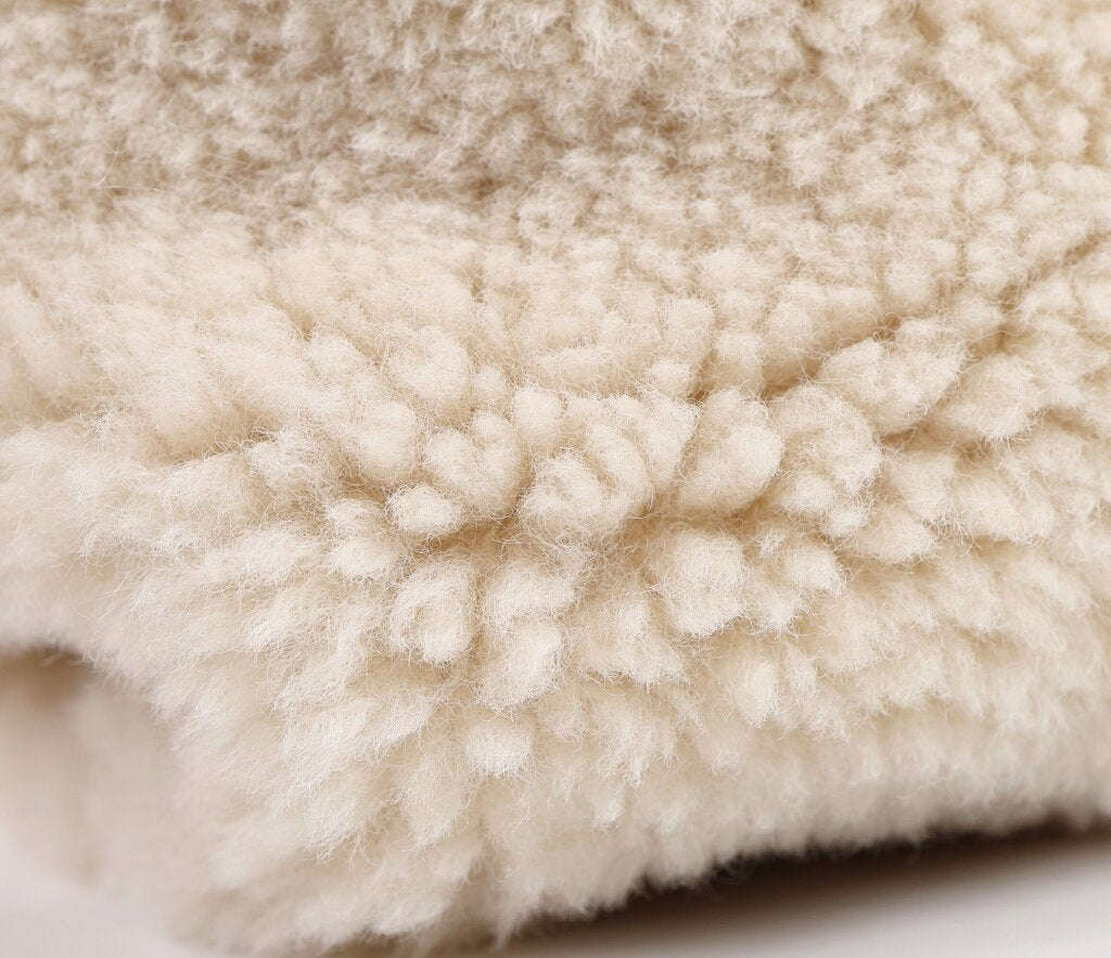 'Simone' Cream Fuzzy Mini Bag