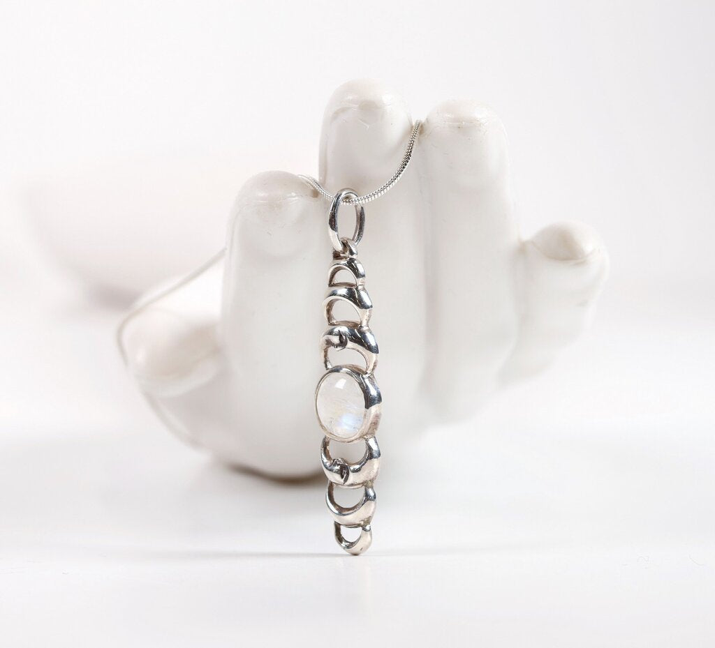 Sterling and Moonstone Pendant