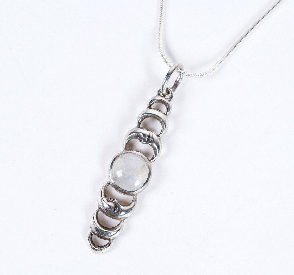 Sterling and Moonstone Pendant