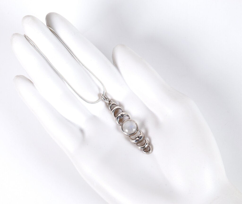 Sterling and Moonstone Pendant