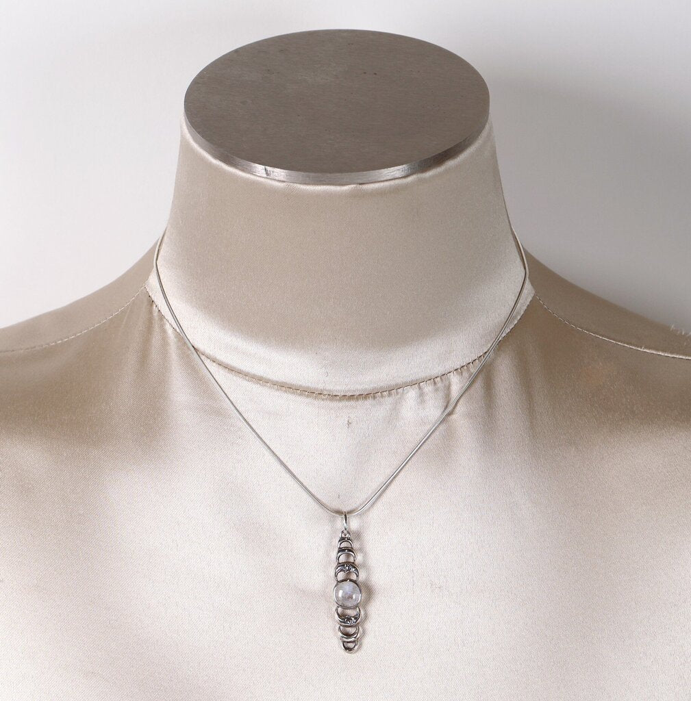 Sterling and Moonstone Pendant