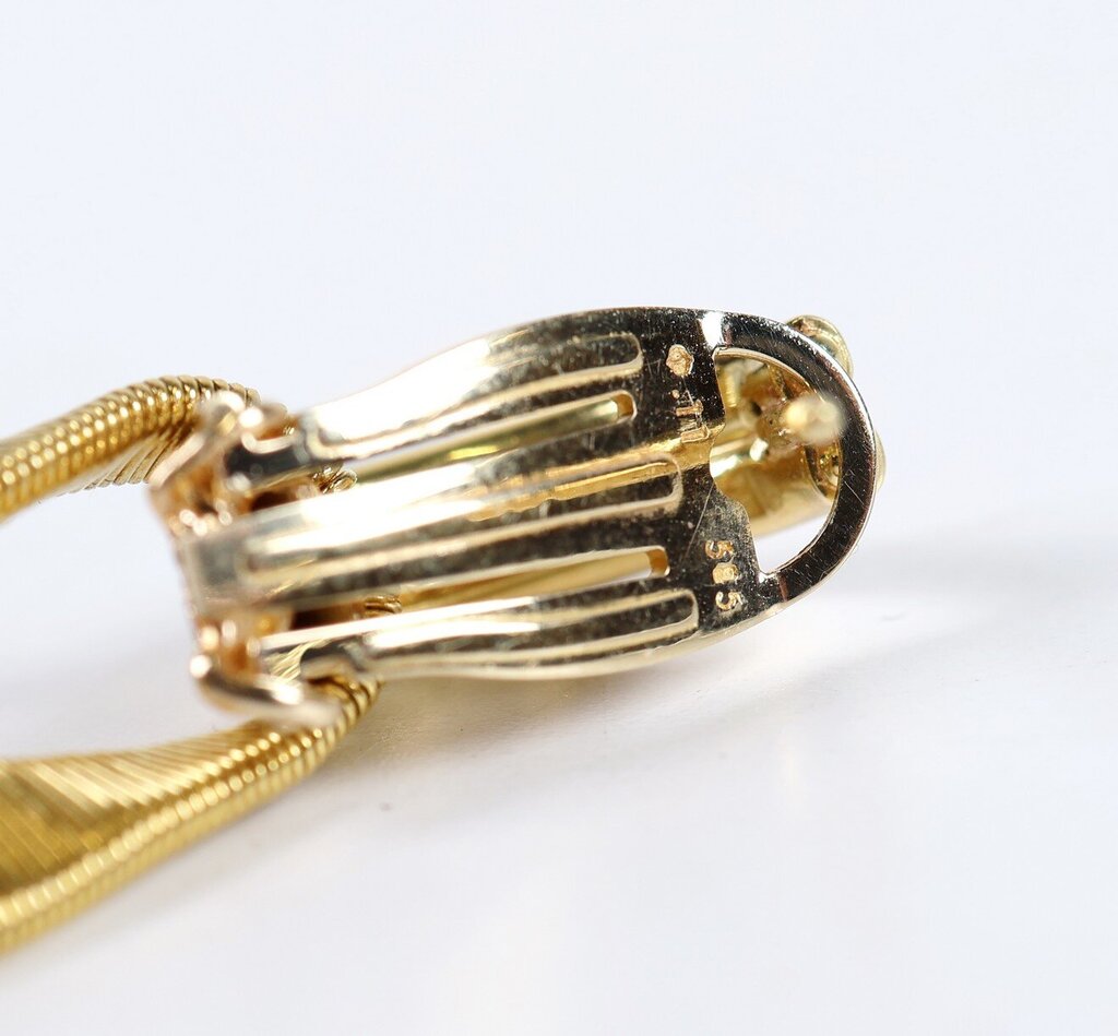 18K Gold and Onyx Briolette Earrings