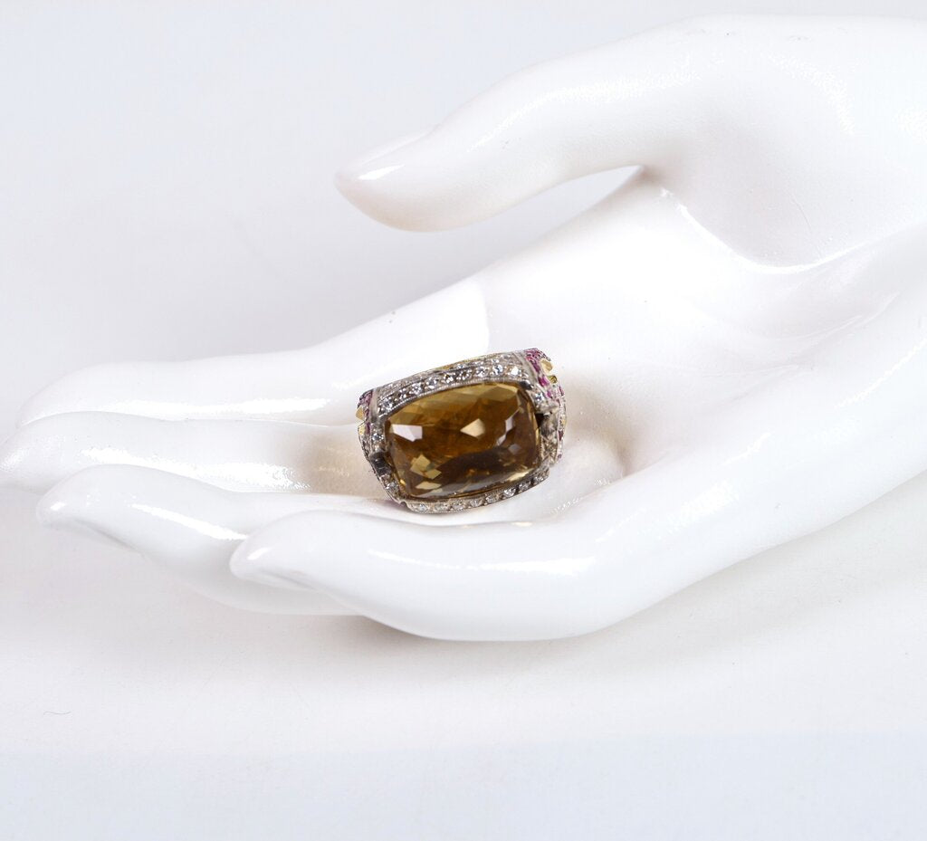 Gold and Sterling Ring (9)