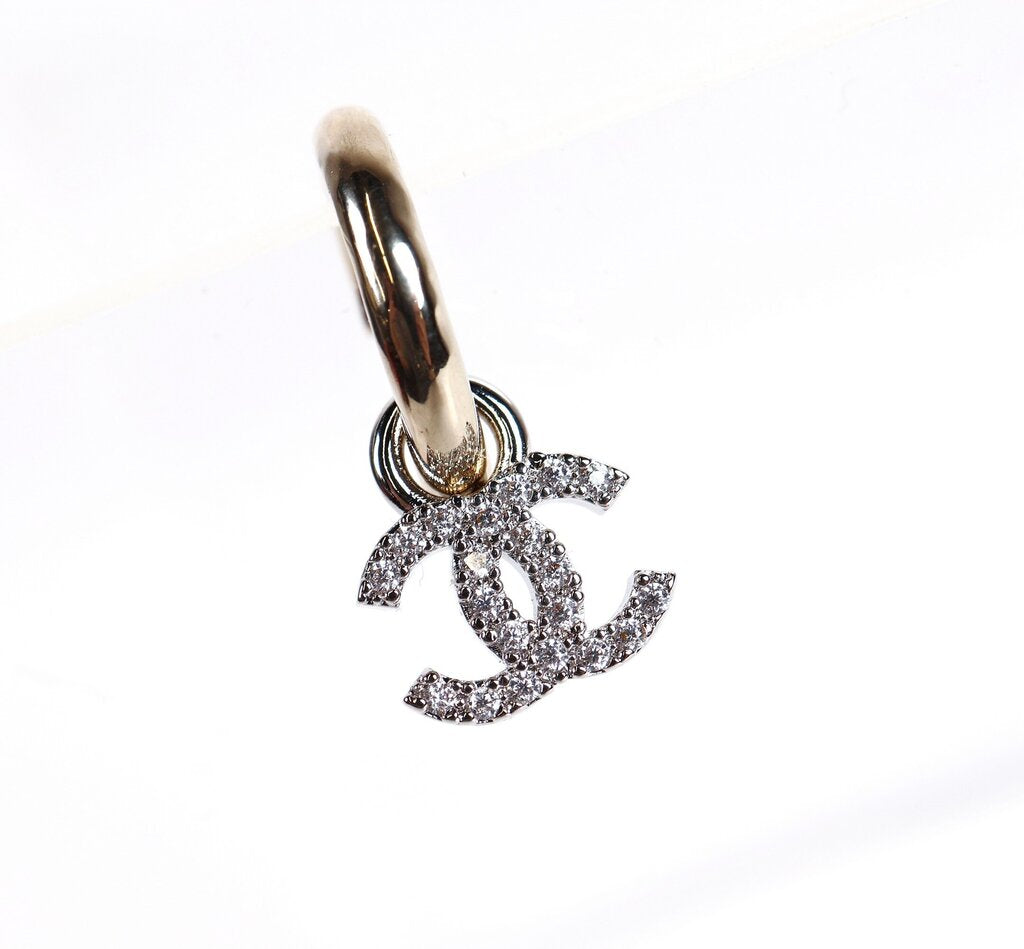 B22 S Crystal CC Hoop Earrings
