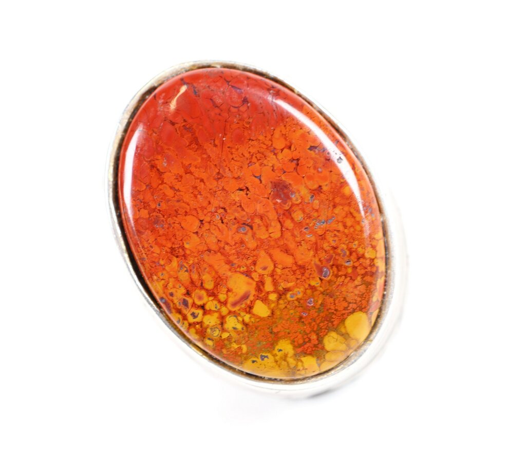 Sterling and Jasper Ring (6.75)