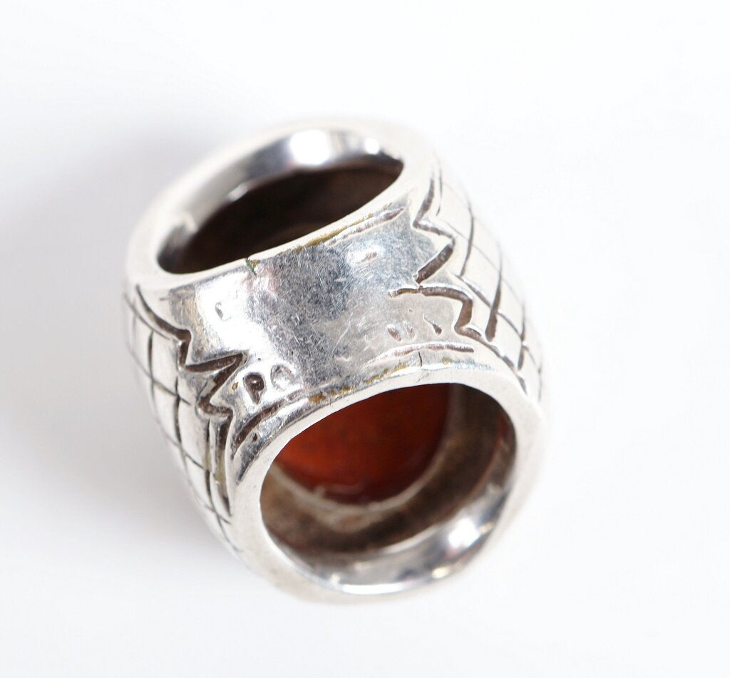 Sterling and Jasper Ring (6.75)