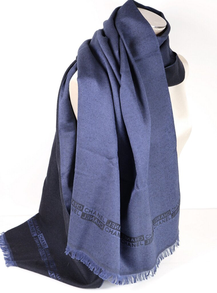 Navy and Black Scarf